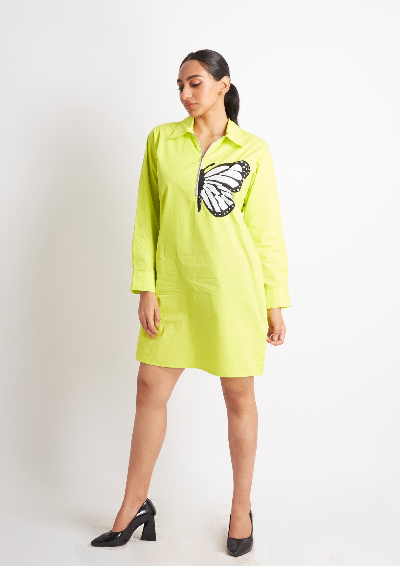 jaase green dress Melody Light Green Cotton Midi Tiered Dress – Finery London