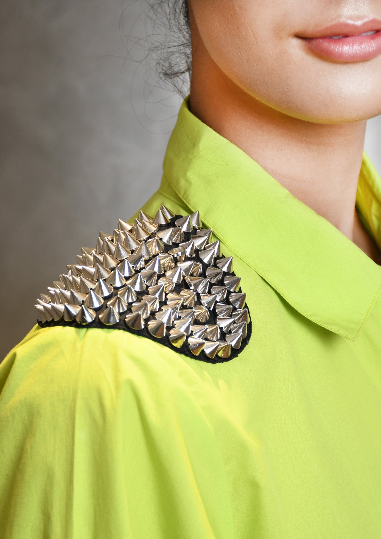 Neon Green Cotton Co-ord Set with Jogger Pants