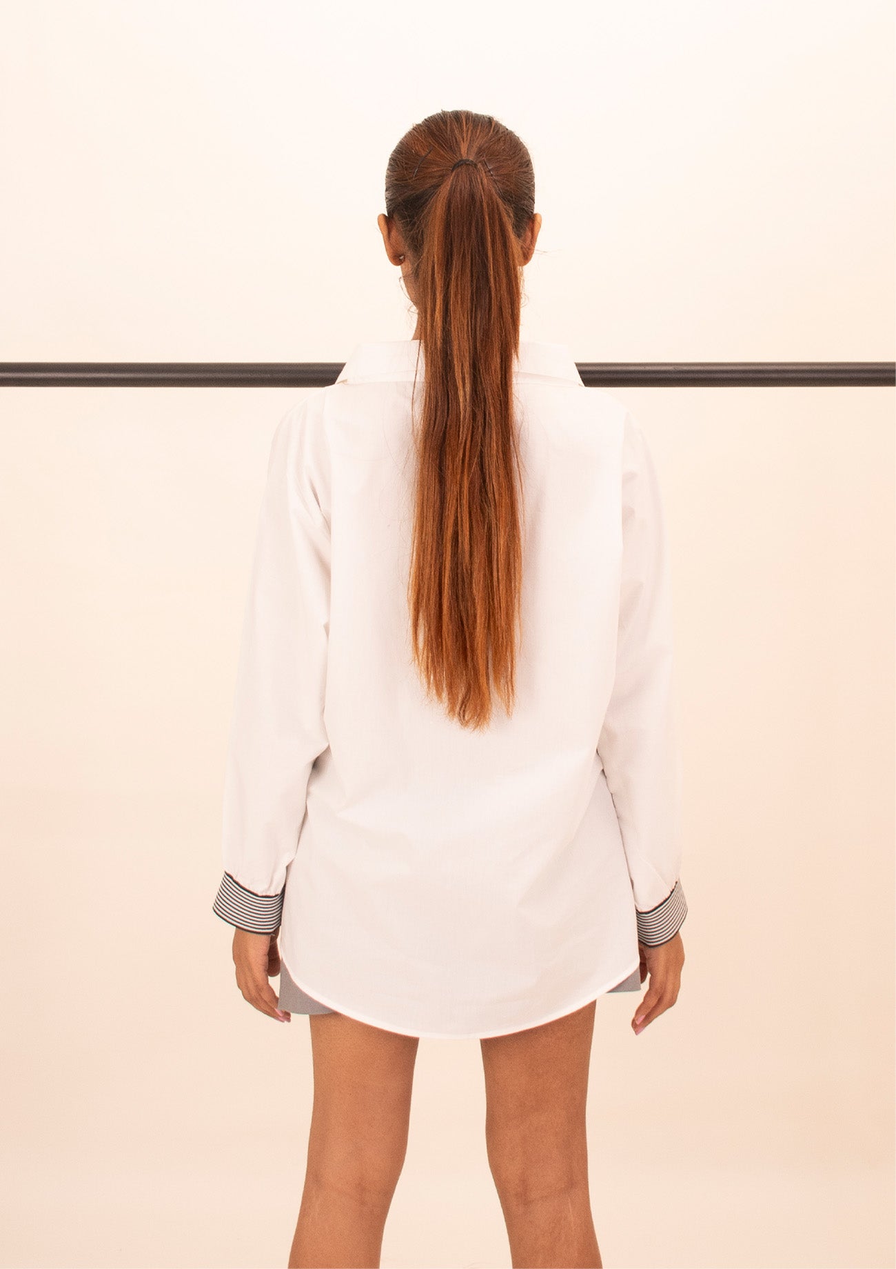 White Cotton Shirt with Print