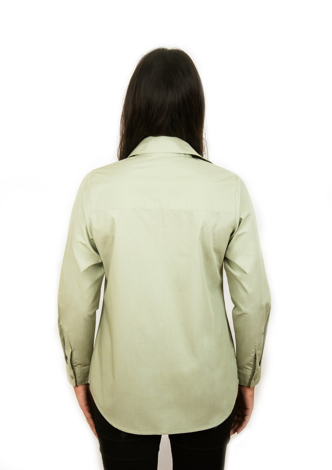 Jade Ash Solid Cotton Shirt