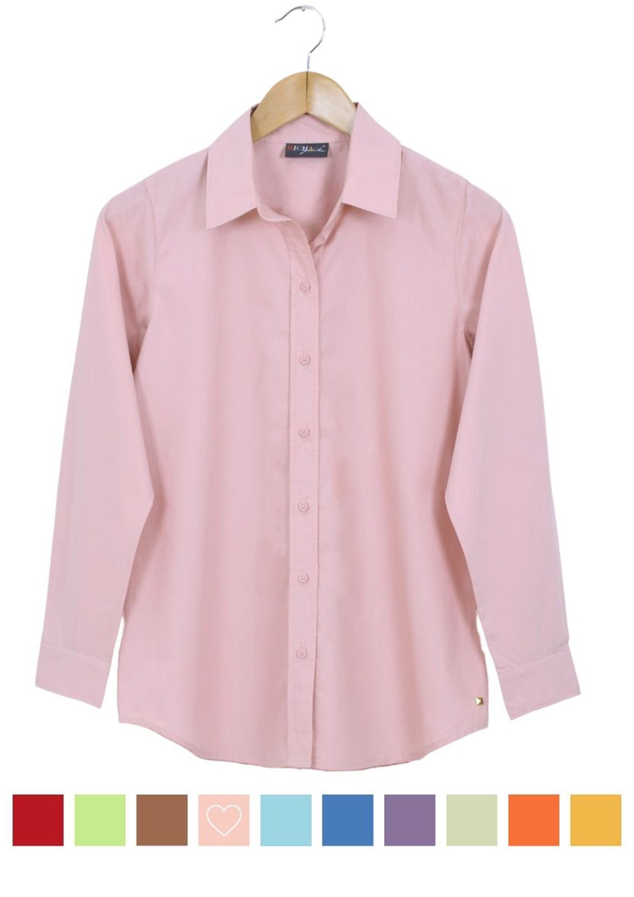 Blush Solid Cotton Shirt