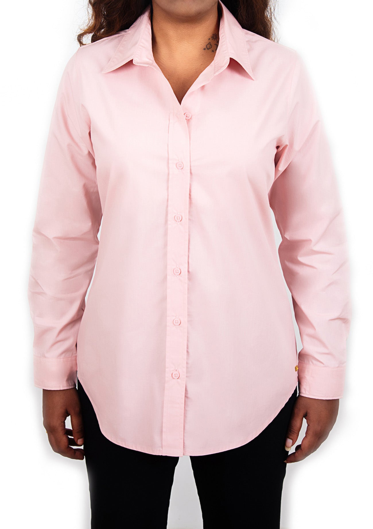 Blush Solid Cotton Shirt