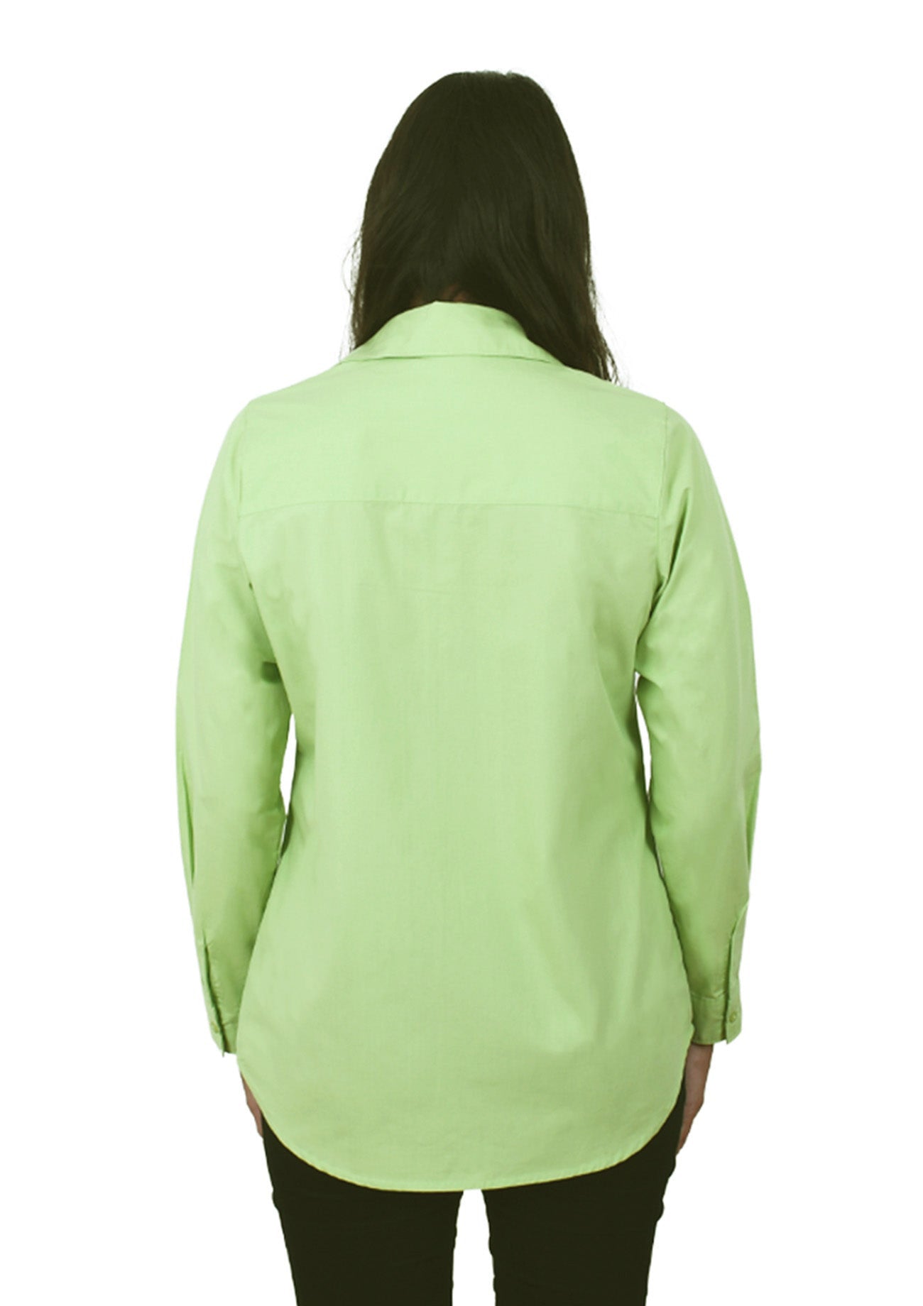 Light Lime Solid Cotton Shirt