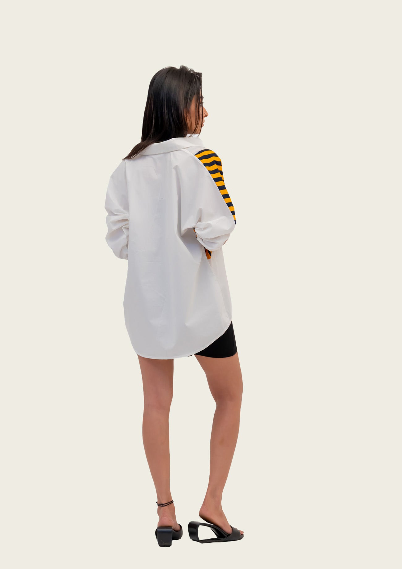 White Cotton Shirt with Embroidery