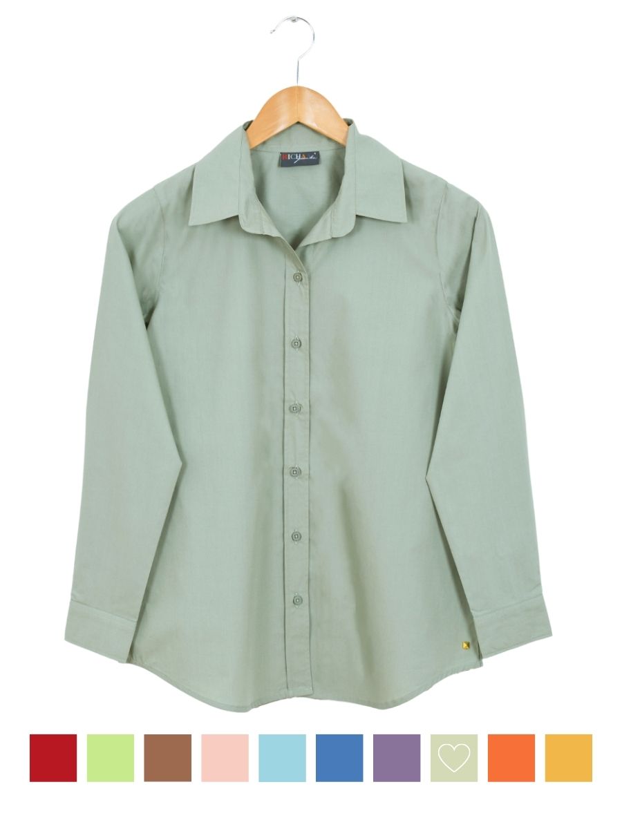 Jade Ash Cotton Comfort Fit Shirt