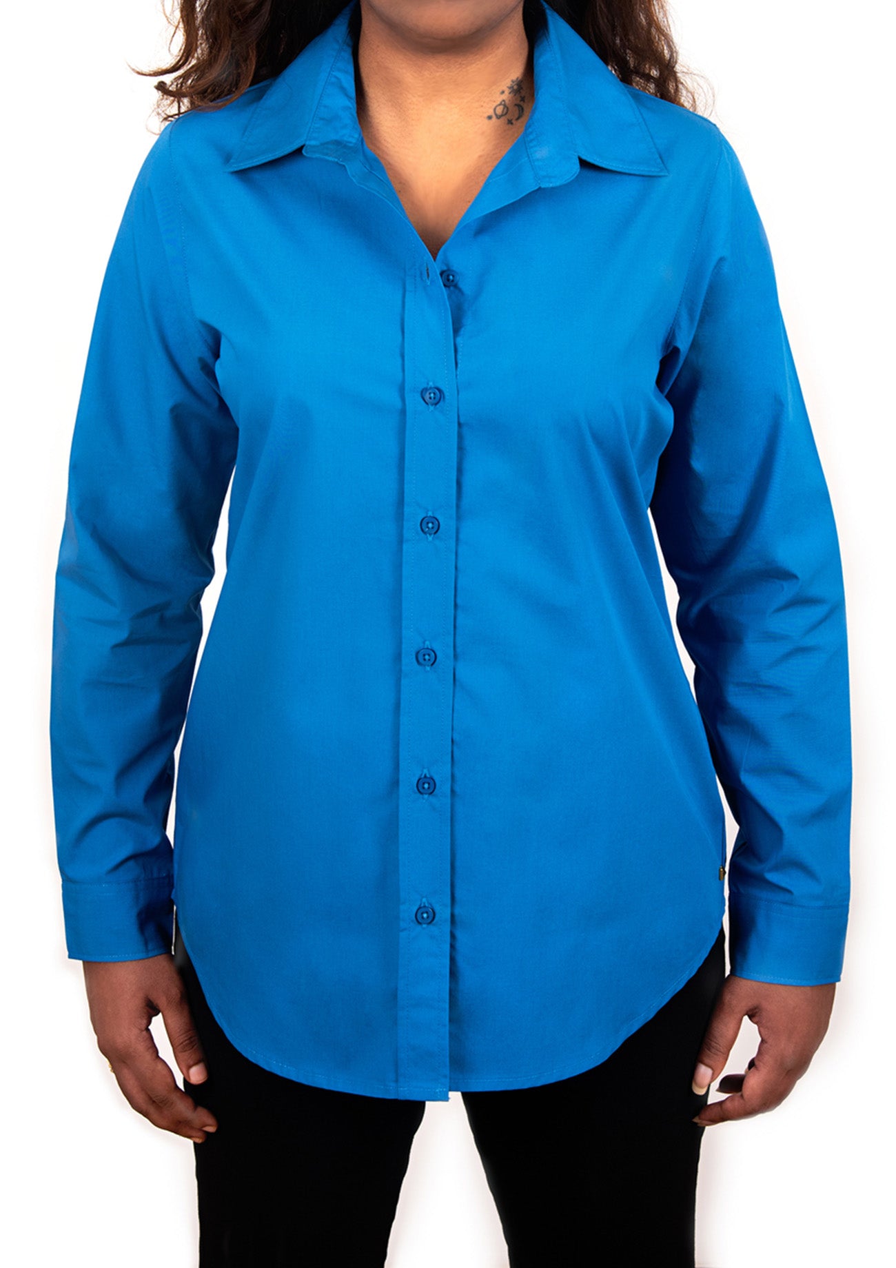 Cobalt Cotton Comfort Fit Shirt